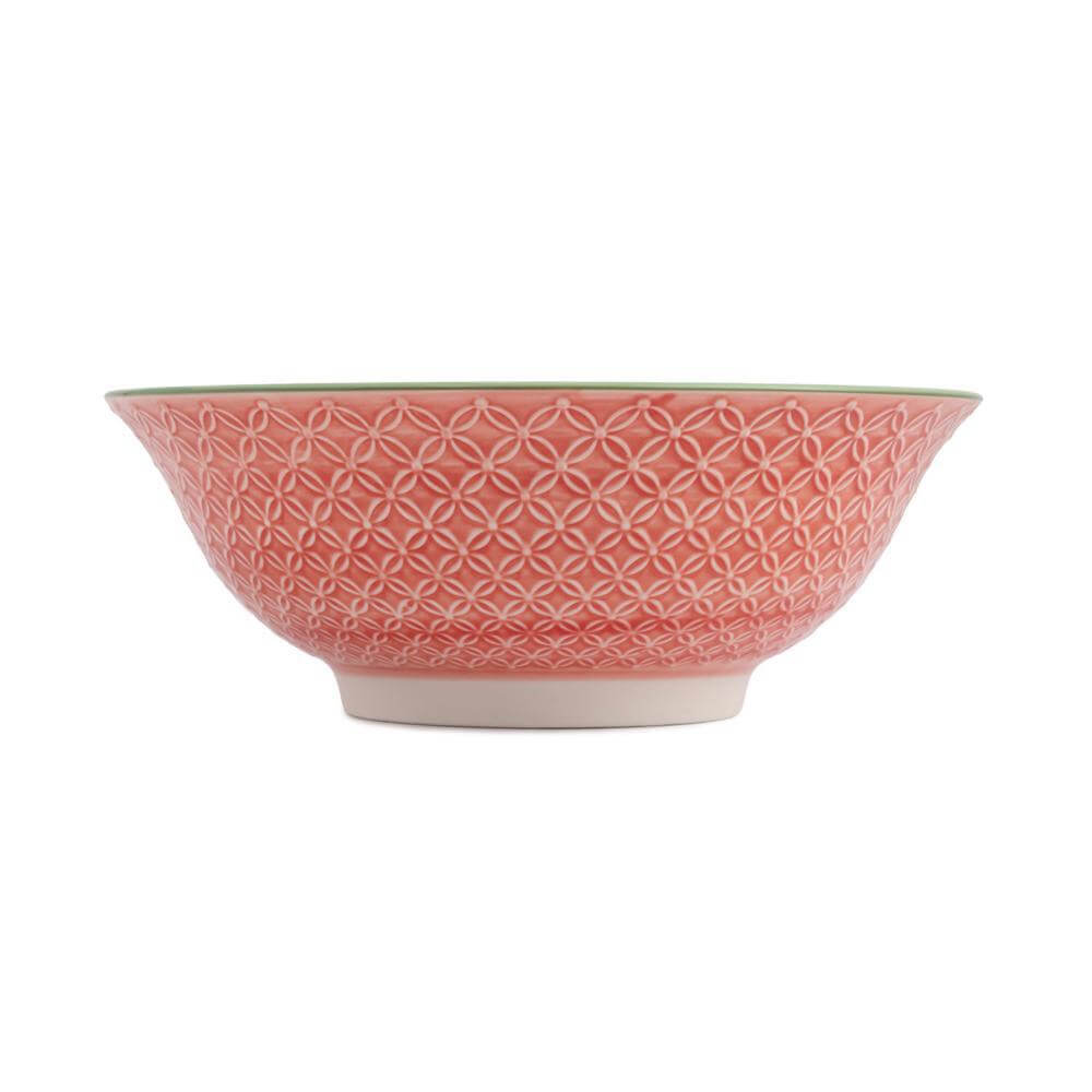 Kitchencraft Mikasa Ramen Bowl Grey Floral 21cm